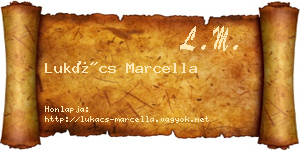 Lukács Marcella névjegykártya